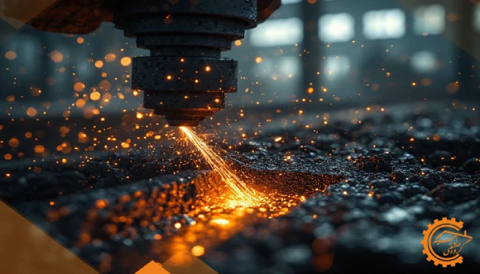 برش لیزر با اکسیژن و ایجاد لبه سیاه اکسیدشده و پلیسه سخت